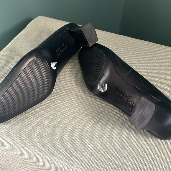 Black Square Toe Heels Liz Claiborne lizflex vogue style size 8.5 - Picture 5 of 10